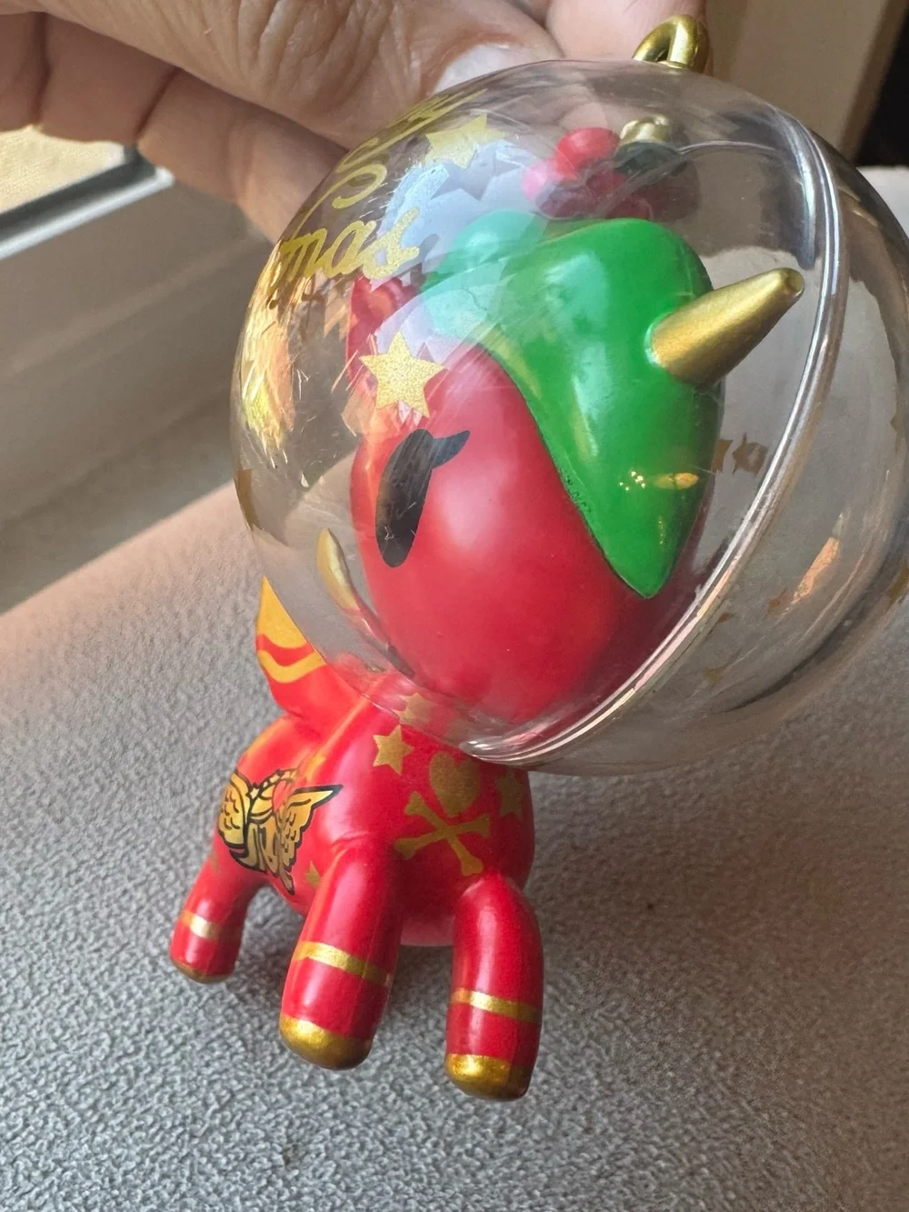 Tokidoki unicorno merry Christmas Ornament ( no string)